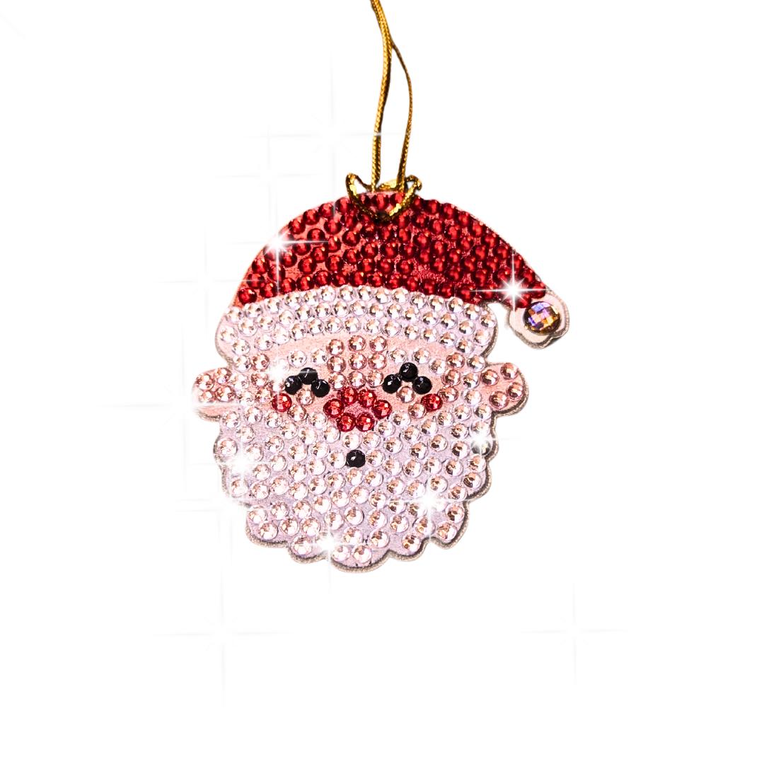 Handmade Diamond Painting Christmas Tree Decoration Set with Sparkly Rhinestone Decor