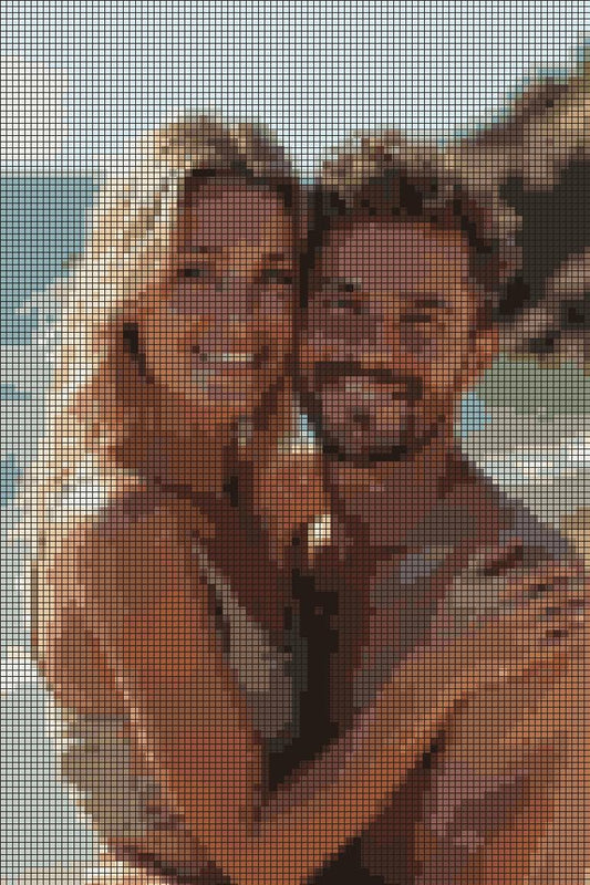 Custom Photo Diamond Painting Kit with Sparkly Rhinestone Decor