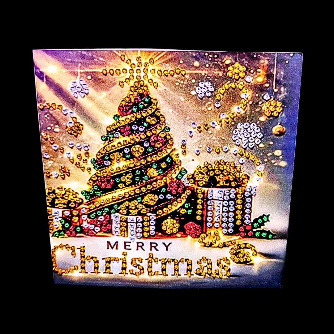 Handmade Handmade 5D Sparkly Diamond Art Christmas Card Choice Of 6 - Diamond Art Gifts