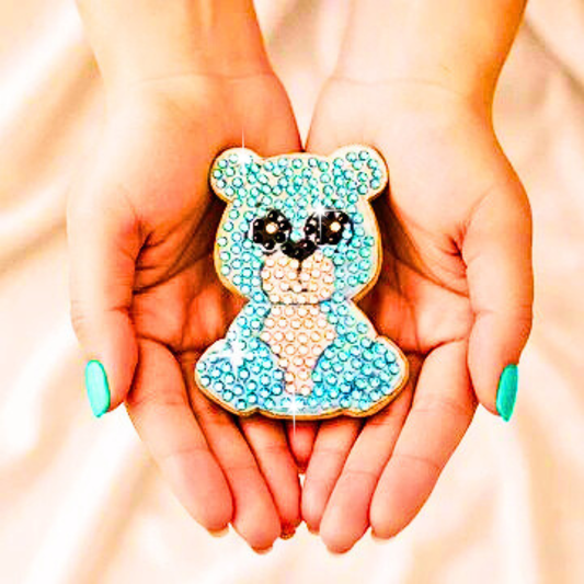 Handmade Sparkly Animal Magnets Diamond Painting Rhinestones