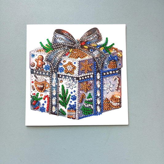Handmade Handmade 5D Diamond Painting Christmas Card: Snowman Holiday Decor Choice Of 4