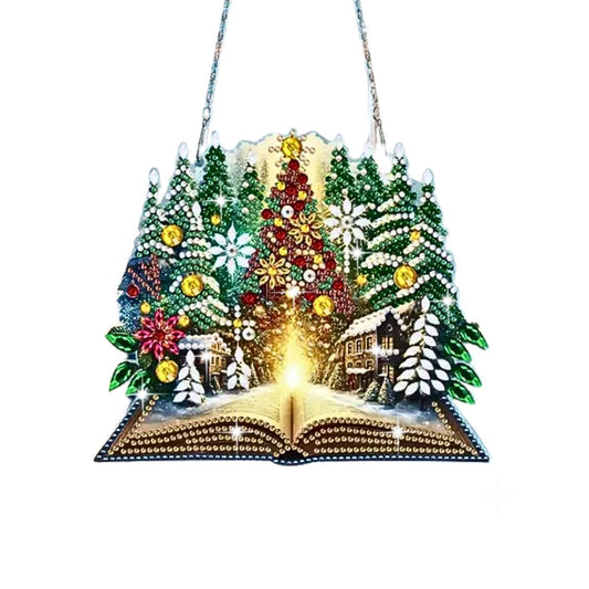 Handmade Handmade Diamond Painting  Christmas Window  Door Decoration