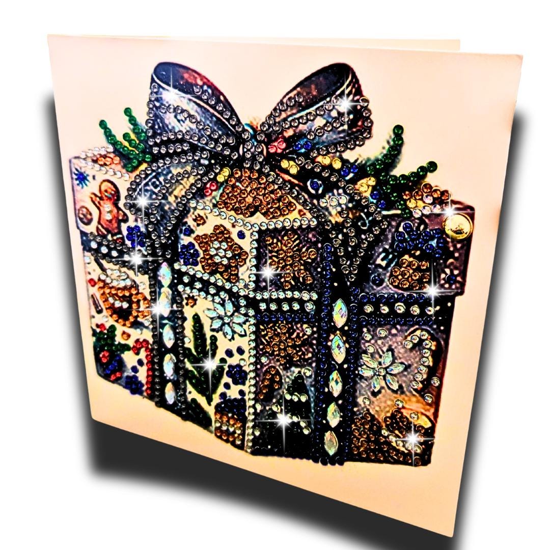 Handmade 5D Snowman Diamond Painting Christmas Card Choice Of 5