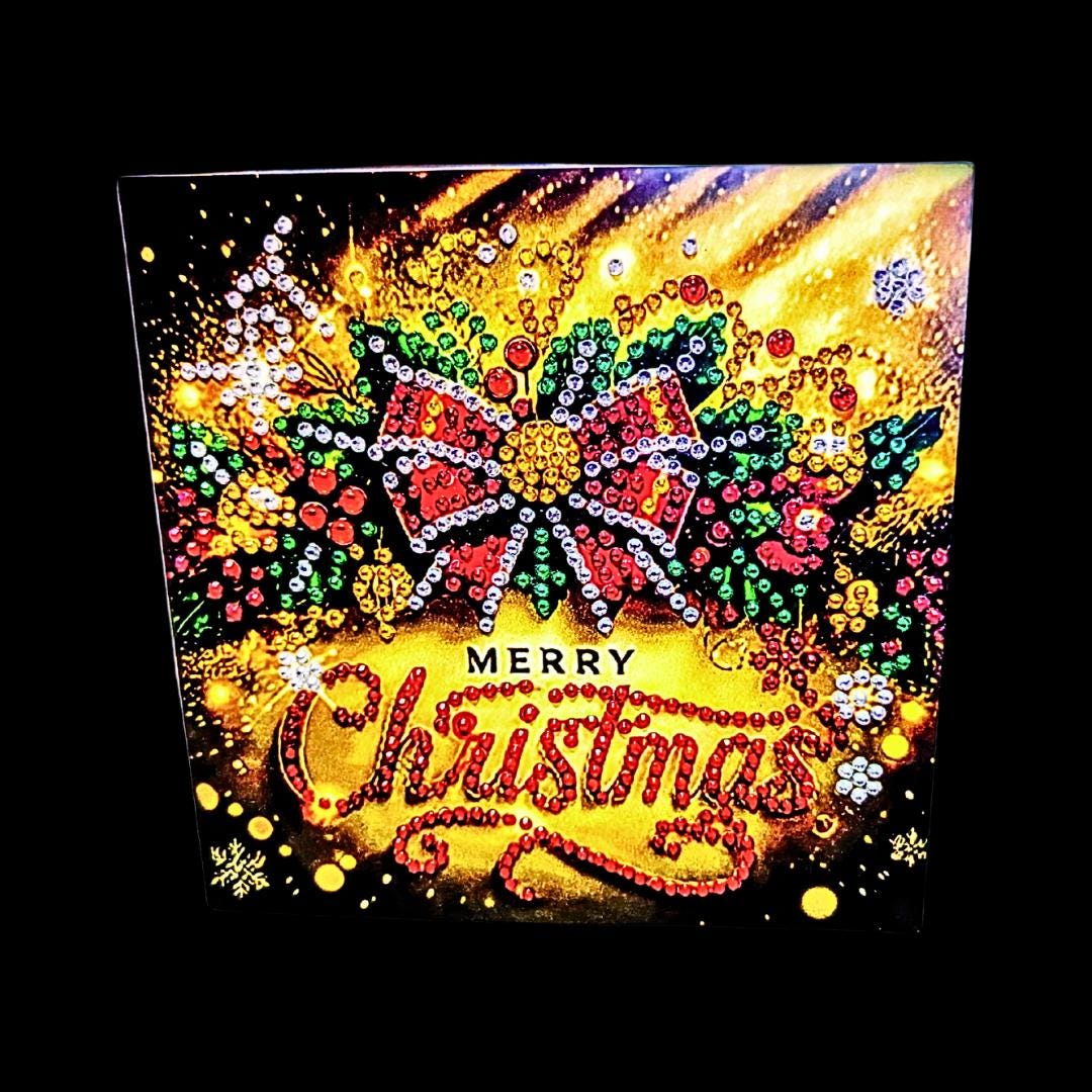 Handmade Handmade  5D  Sparkly Diamond Art Christmas Card Choice Of 6 - Diamond Art Gifts