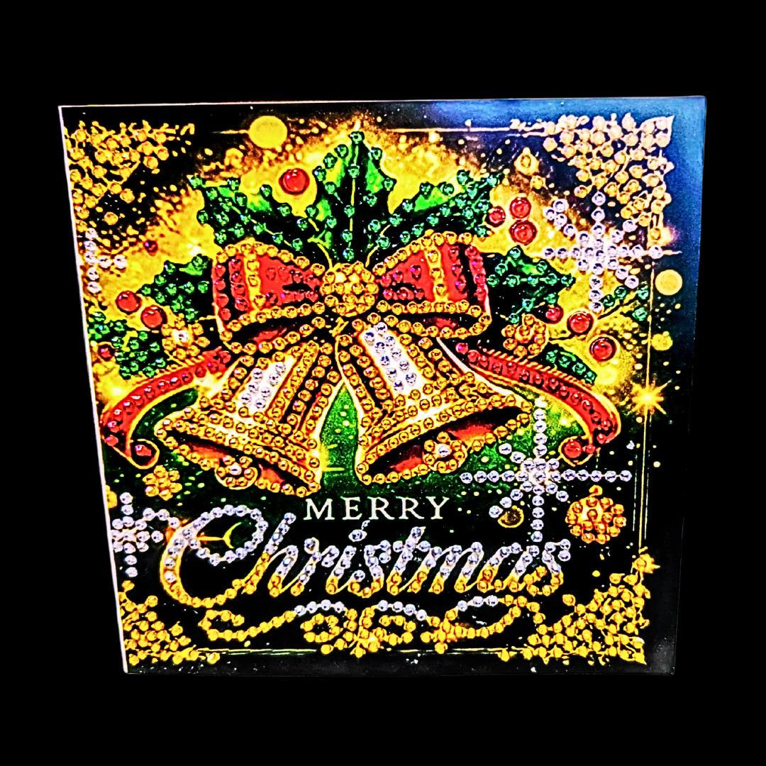 Handmade Handmade  5D  Sparkly Diamond Art Christmas Card Choice Of 6 - Diamond Art Gifts
