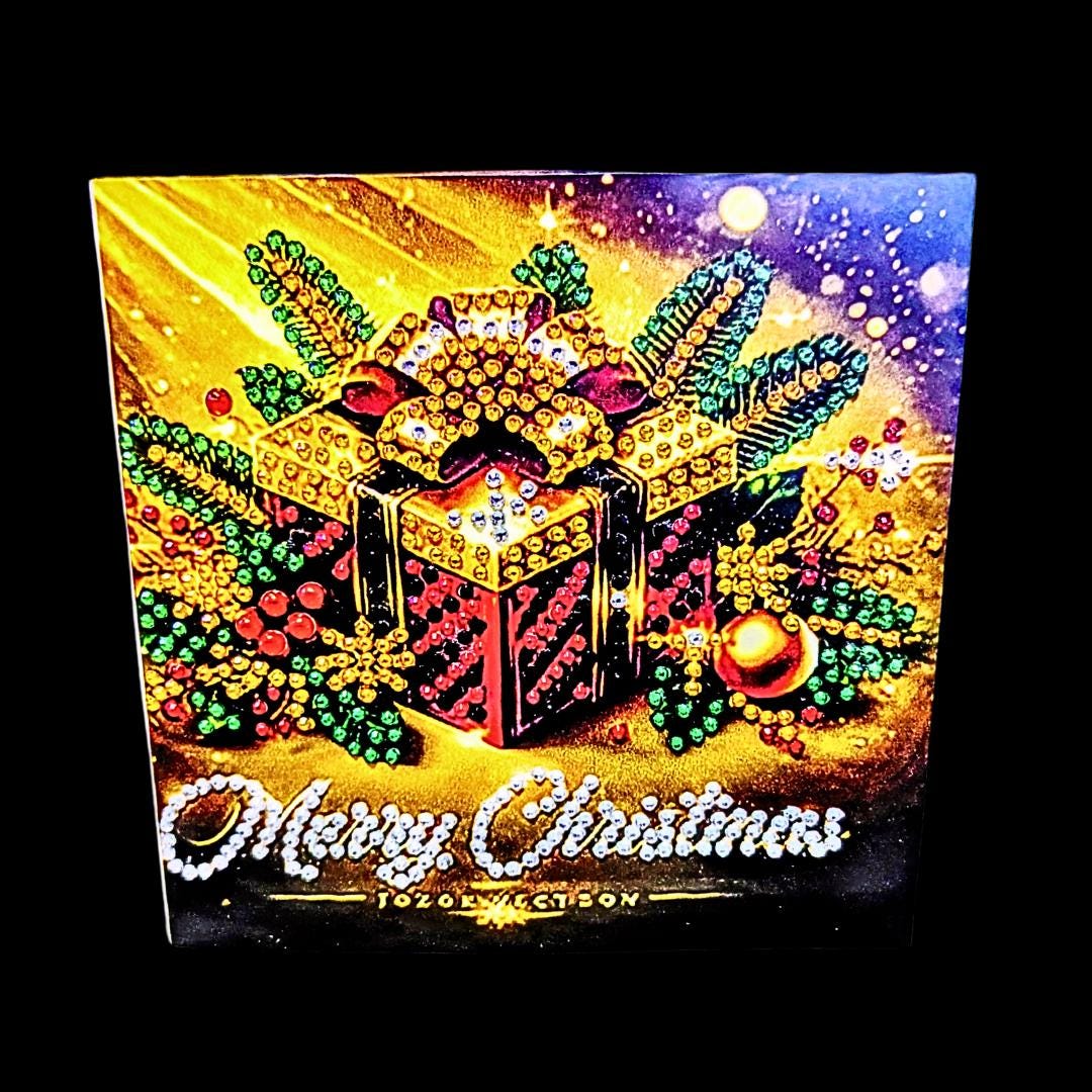 Handmade Handmade  5D  Sparkly Diamond Art Christmas Card Choice Of 6 - Diamond Art Gifts